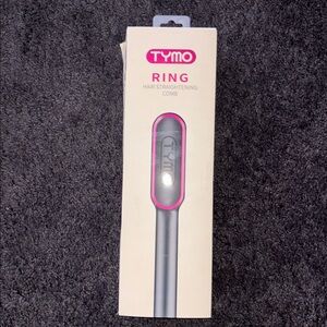 TYMO Ring Hair Straightening Comb - Black and Pink